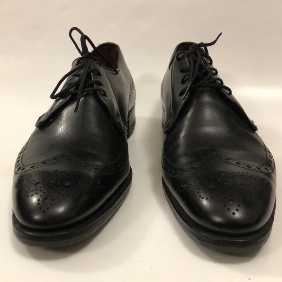Alan McAfee 9 Shoes Black Leather Lace Up Made in England in Excellent Condition - Picture 2 of 10
